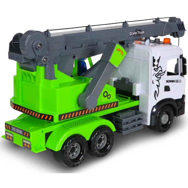Фото - Наземная спецтехника TechnoDrive Mid Truck – АВТОКРАН SCANIA (свет, звук) (3006KS)